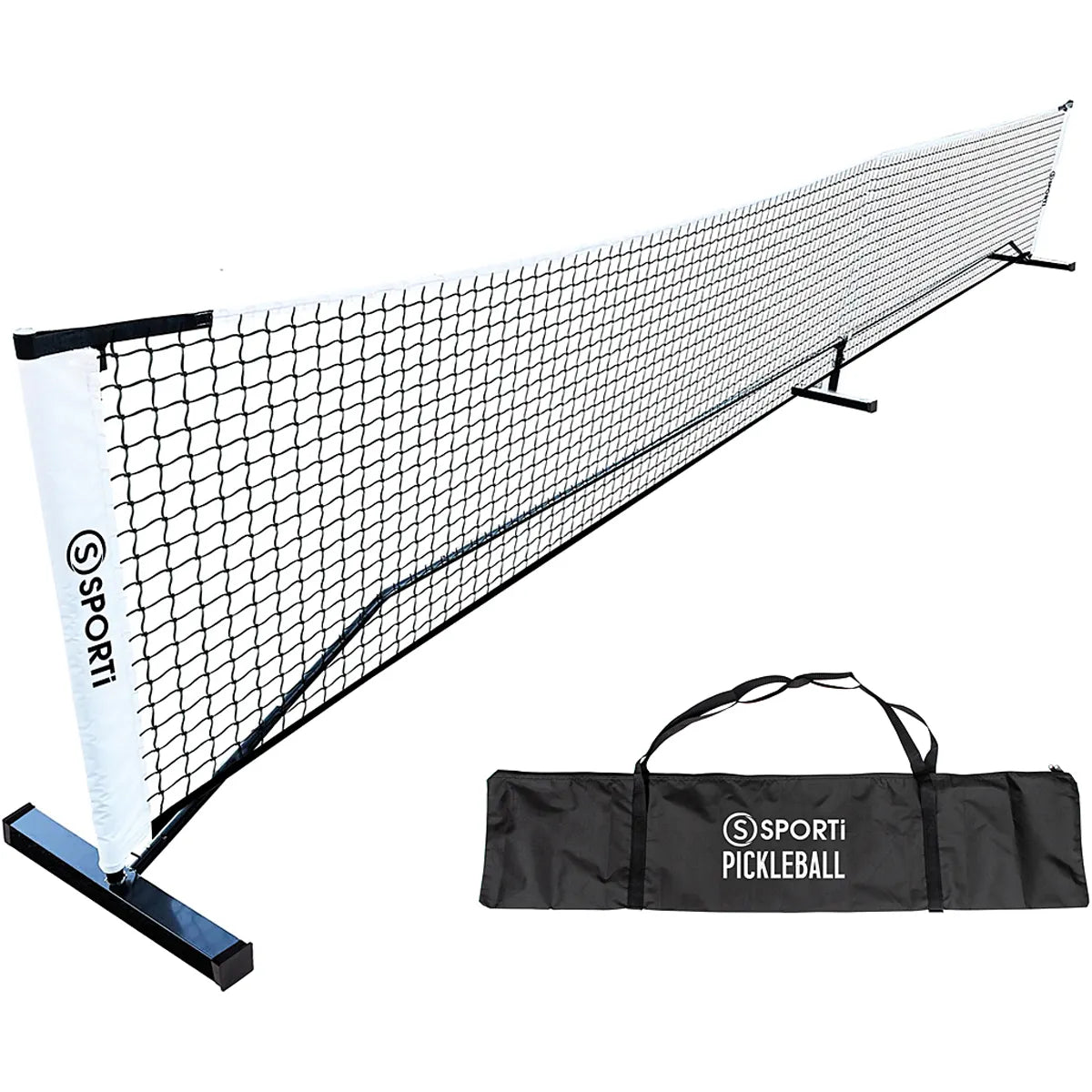 Pickleball-Netz- und Pfosten-Set + Tragetasche