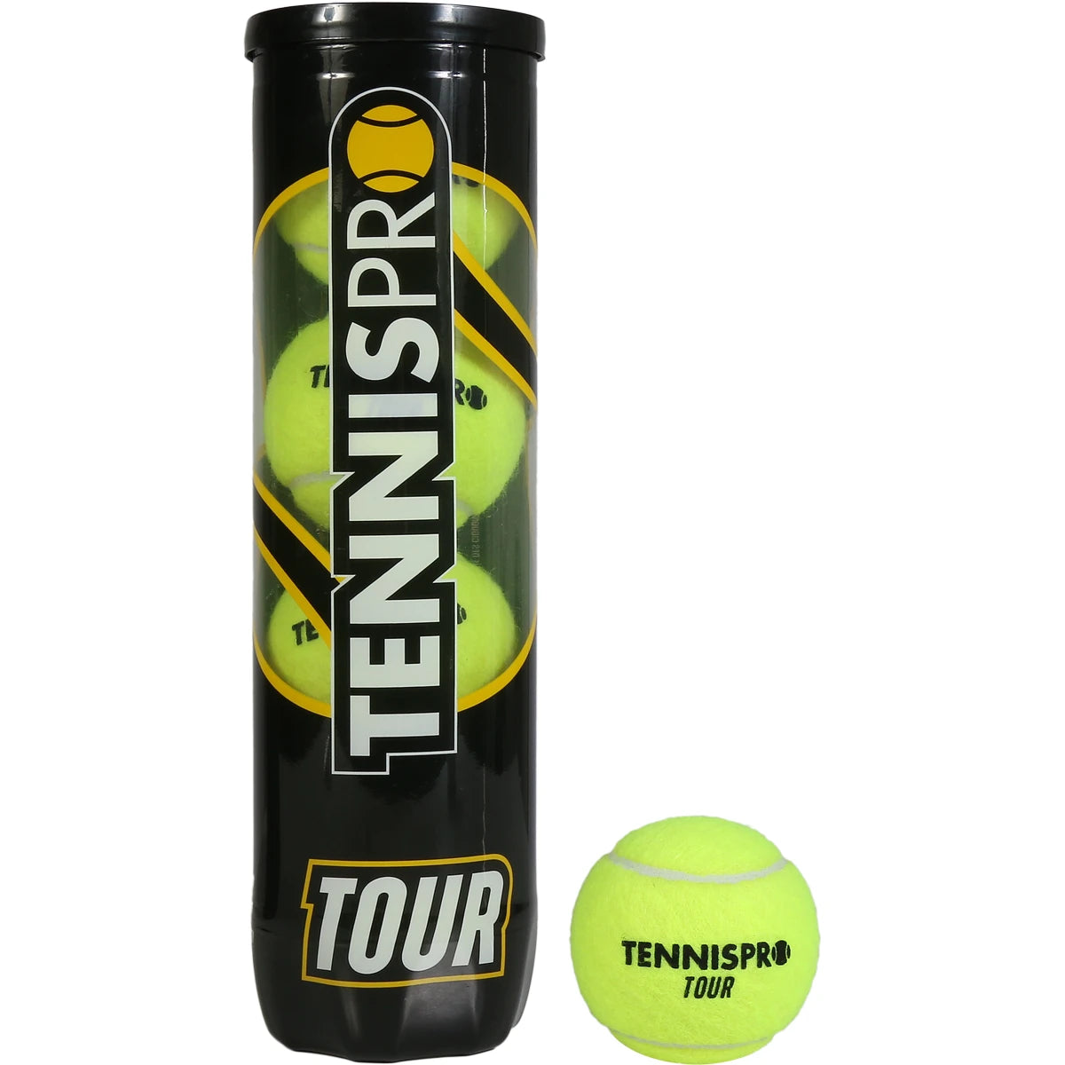 Kartonschachtel mit 18 Röhren à 4 Tennisbällen Tennispro Tour