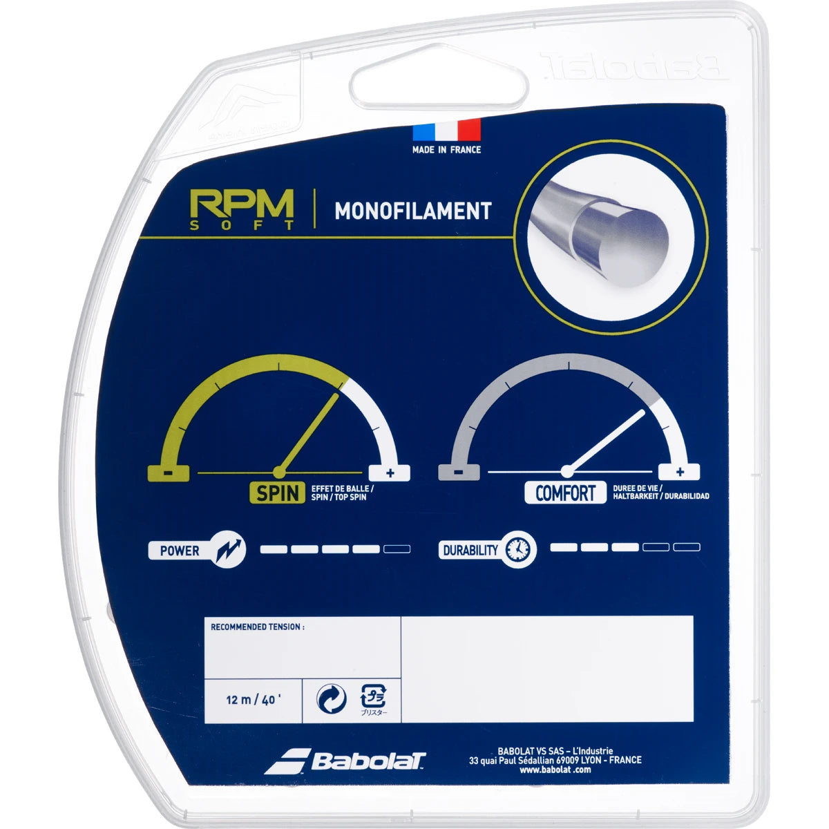 Saitenset Babolat Rpm Soft (12 Meter)