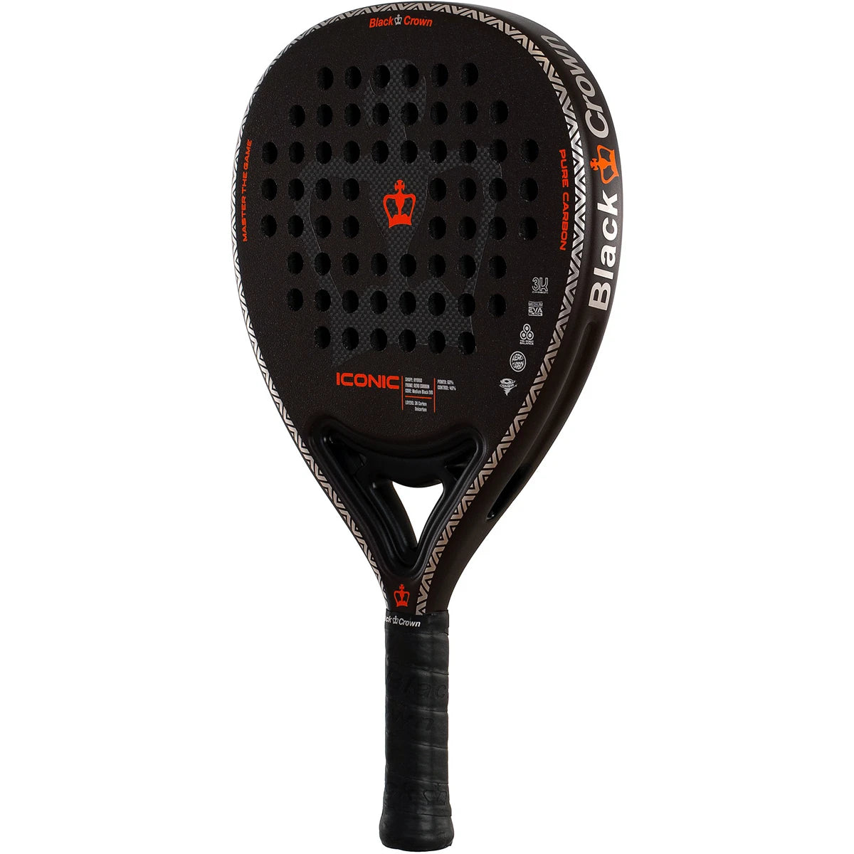 Padelschläger Black Crown Iconic