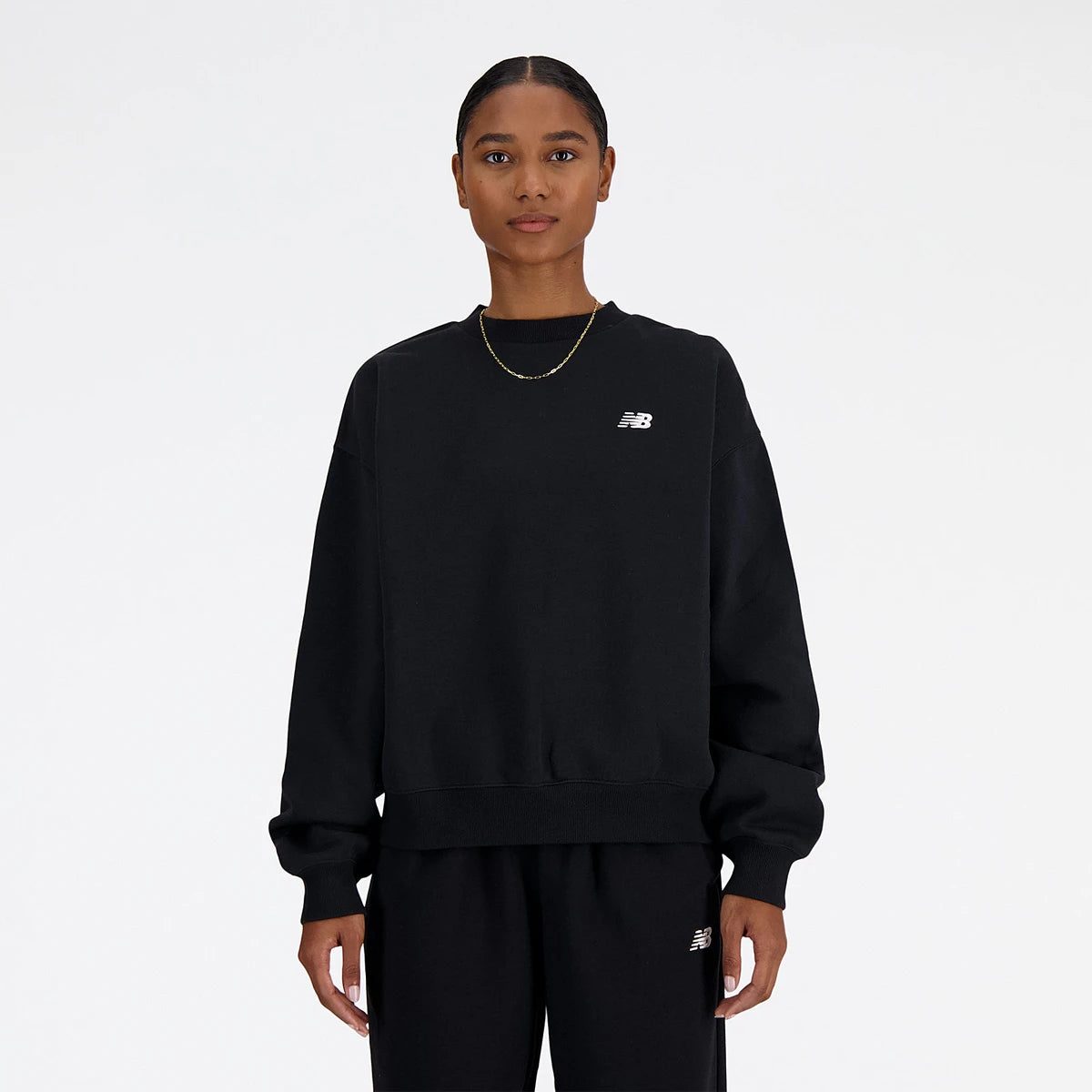 New Balance Sweatshirt Damen Fleece Crew