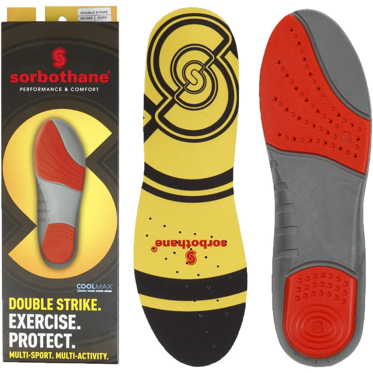 Sorbothane Composite-Einlegesohlen Double Strike