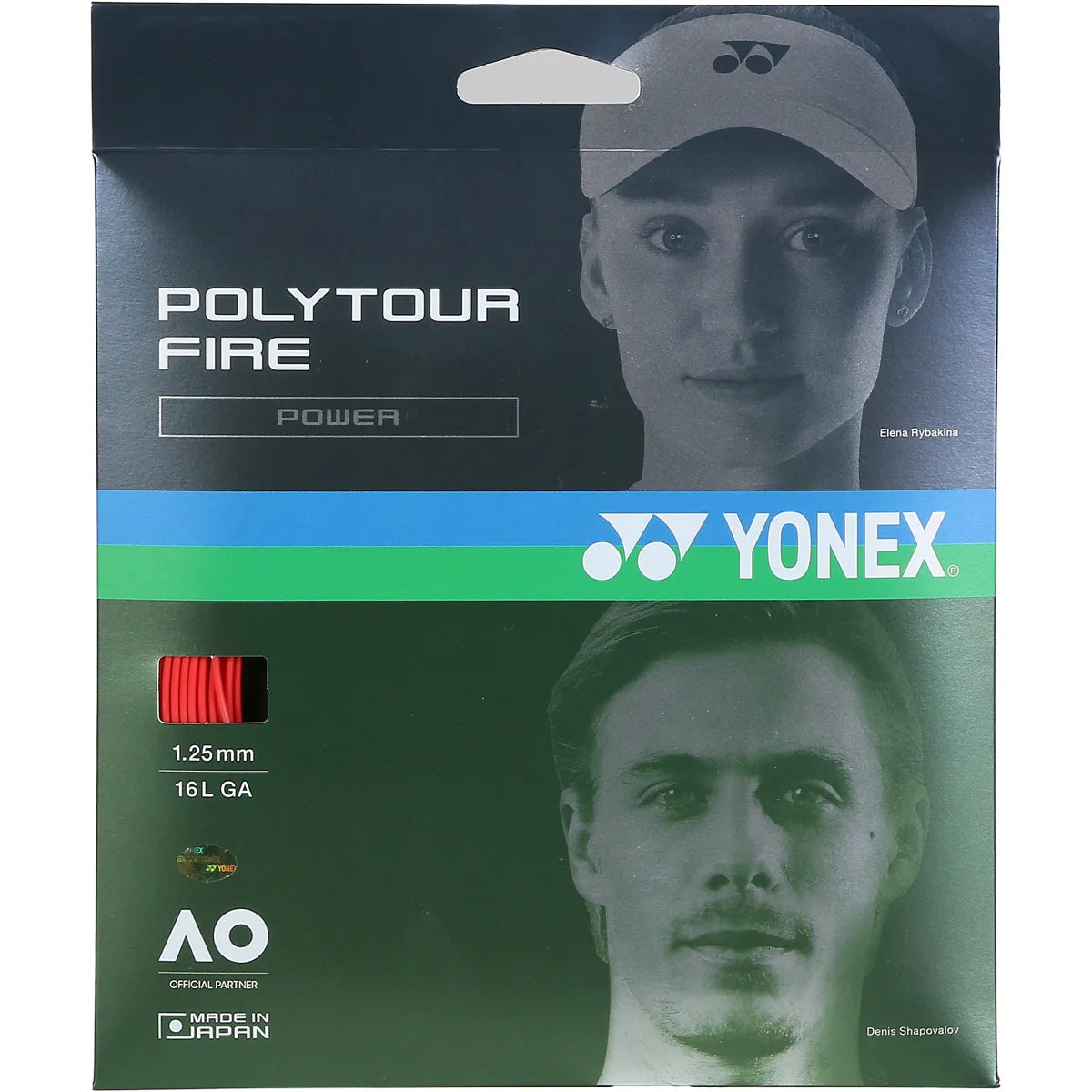 Saitenset Yonex Polytour Fire (12 Meter)