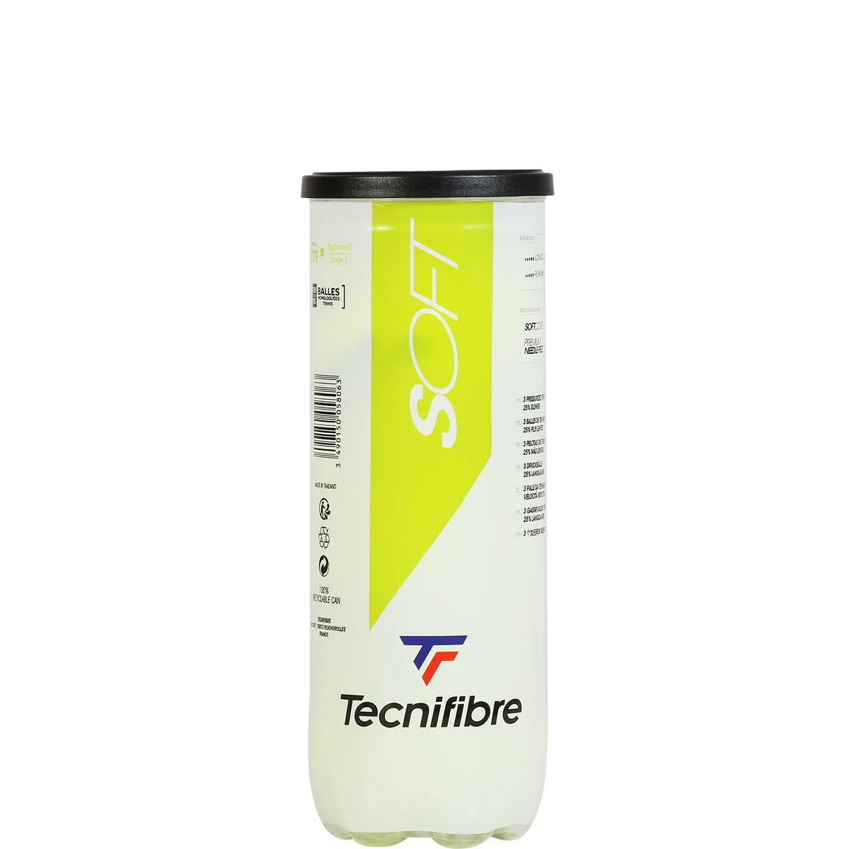 Tube mit 3 Tecnifibre Soft Bällen