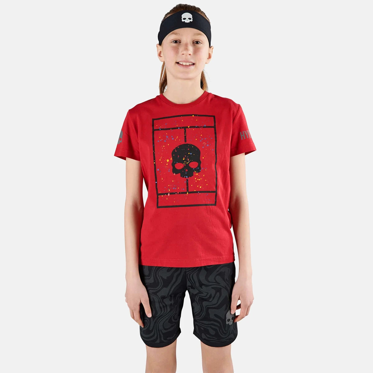 T-Shirt Hydrogen Junior Jungen Tennisplatz