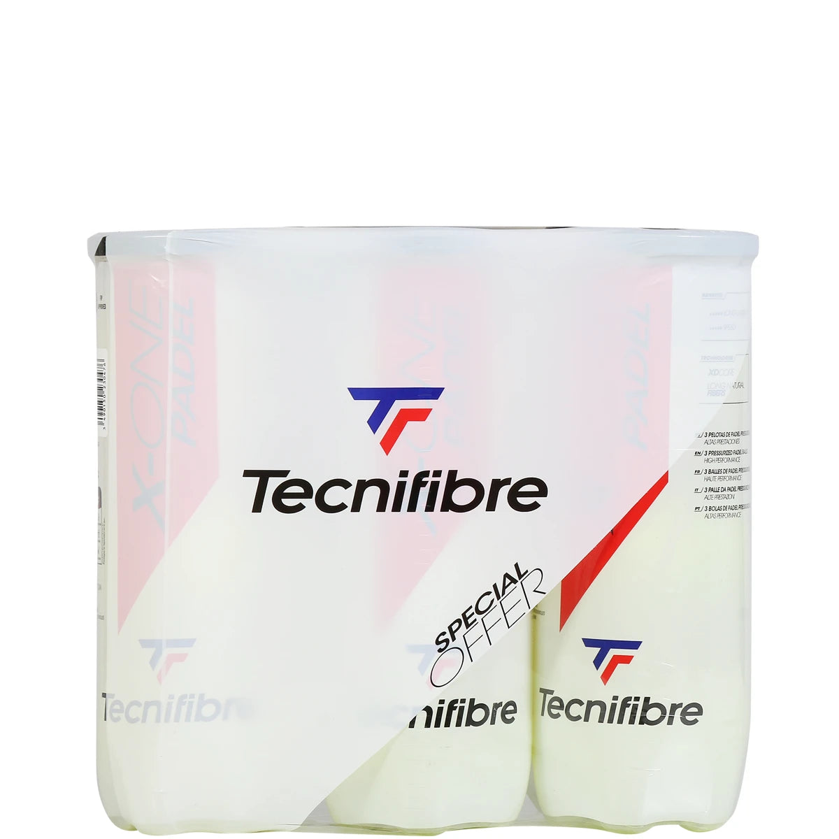 Tripack mit 3 Padel-Bällen Tecnifibre X-One