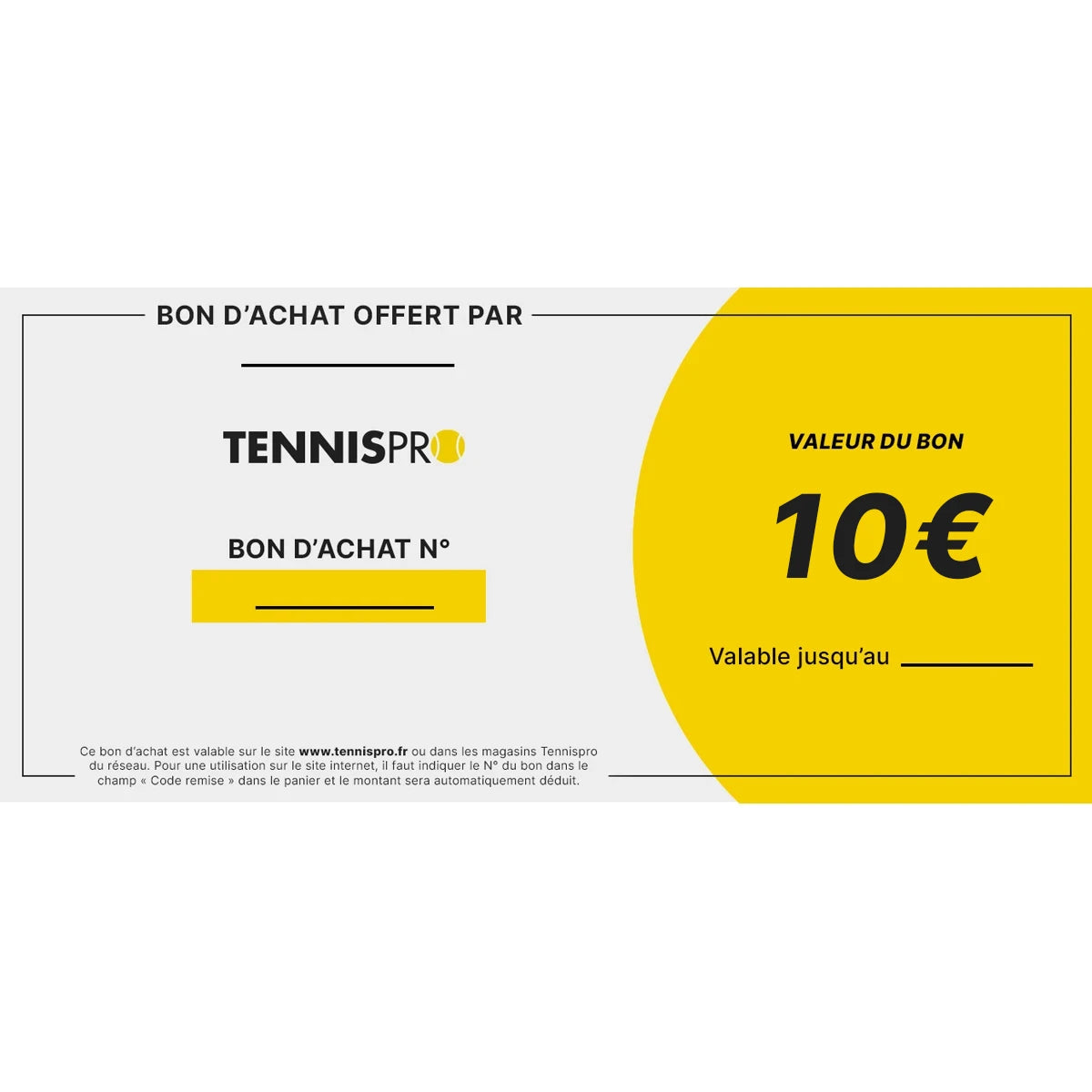 Gutschein Tennispro 10€