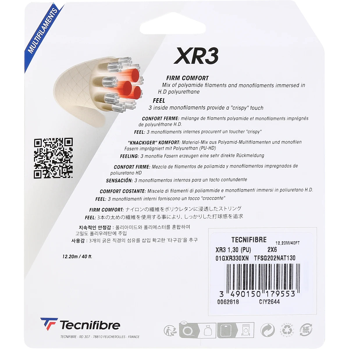 Saitenset Tecnifibre Xr3 (12,2 Meter)
