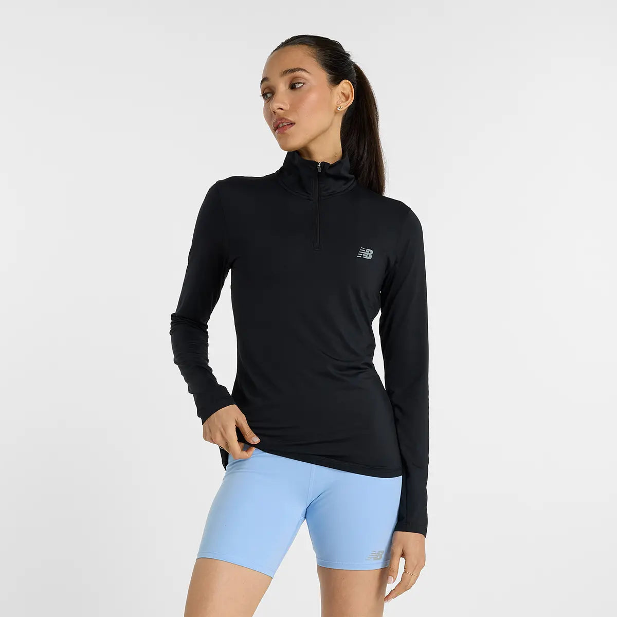 New Balance Damen Sport T-Shirt Sport Quarter Zip