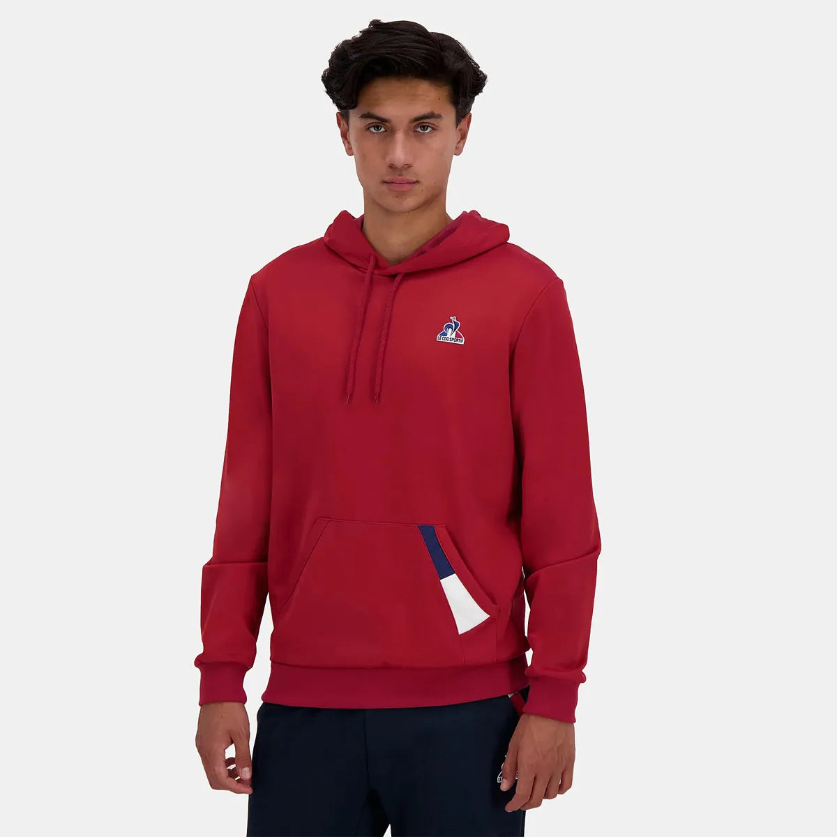 Sweat Le Coq Sportif Tricolore mit Kapuze