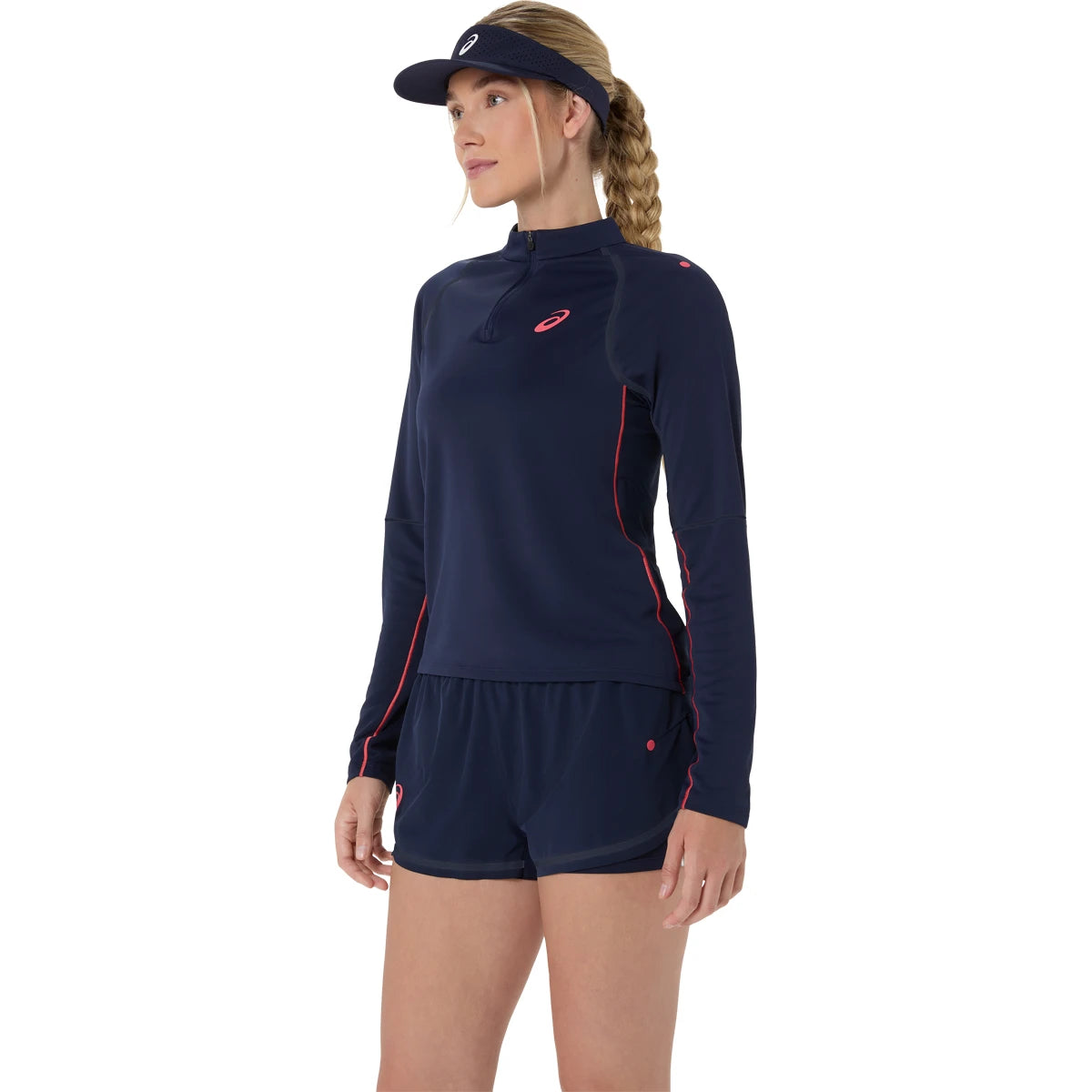 Asics Damen T-Shirt Paris Langarm 1/2 Reißverschluss