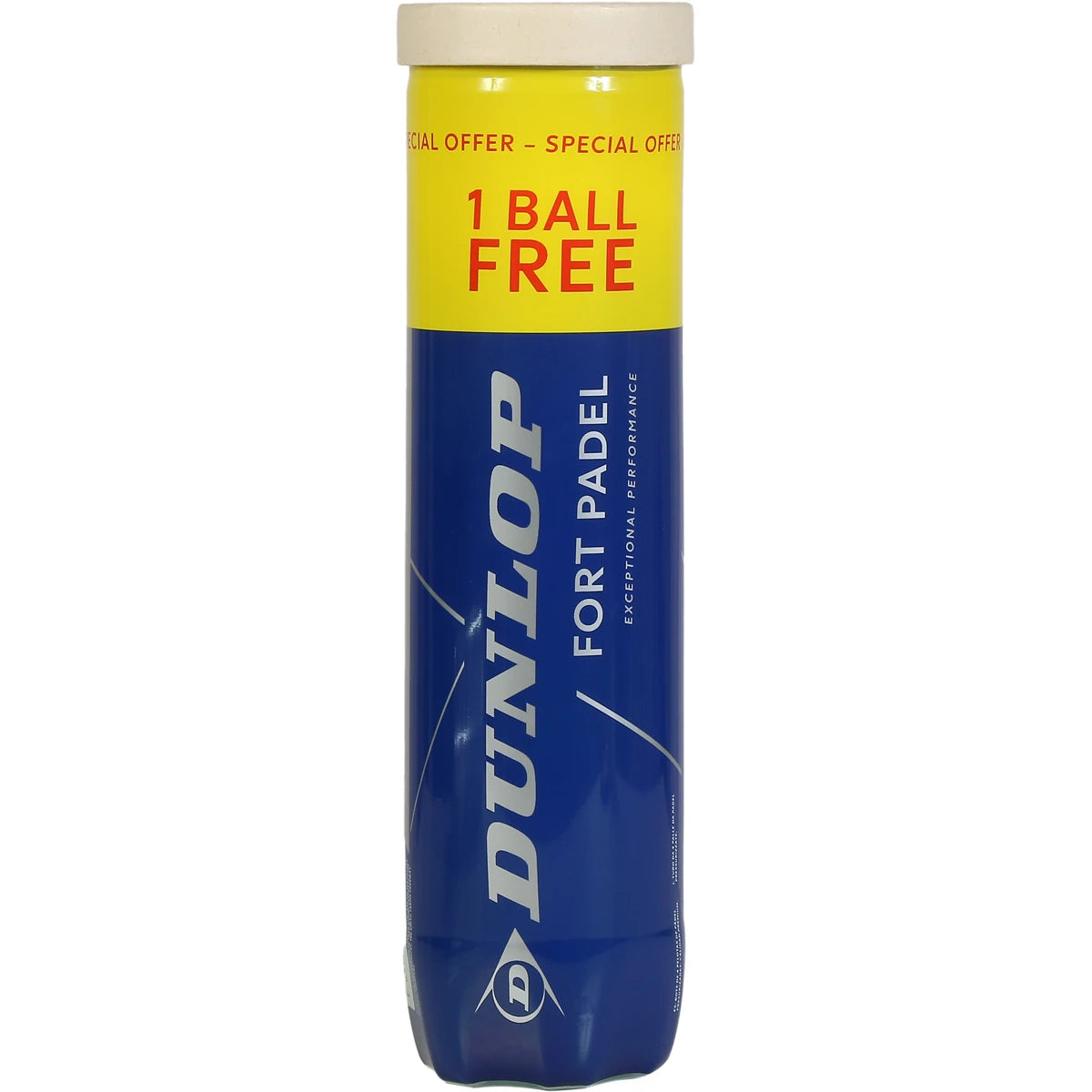 Tube mit 4 Dunlop Fort Padel-Bällen