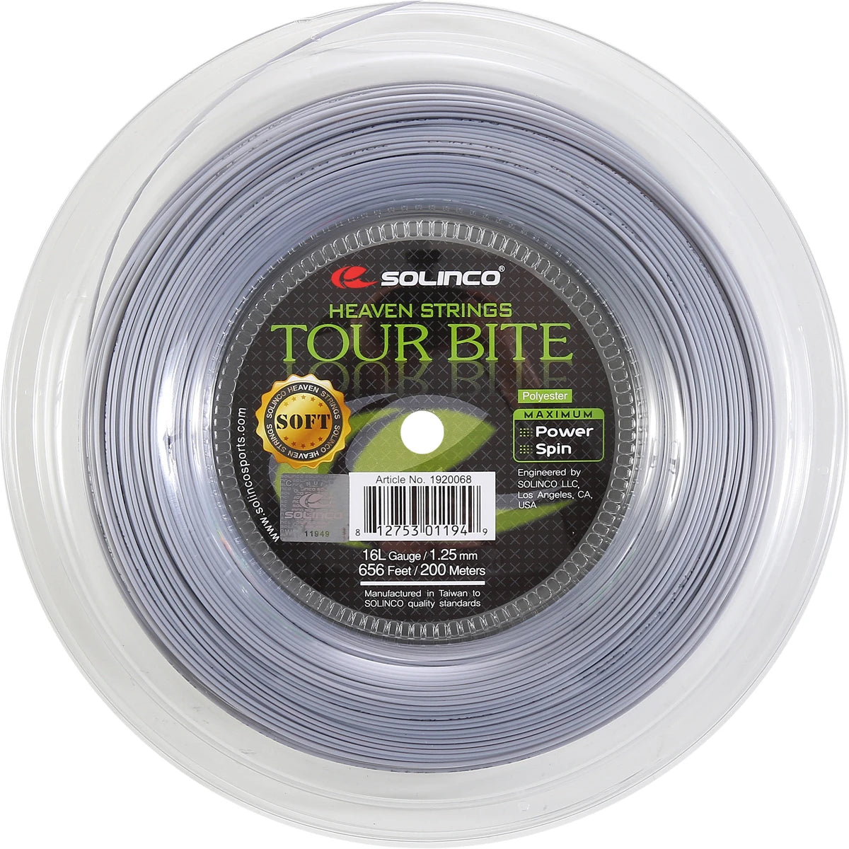 Saitenrolle Solinco Tour Bite Soft (200 Meter)