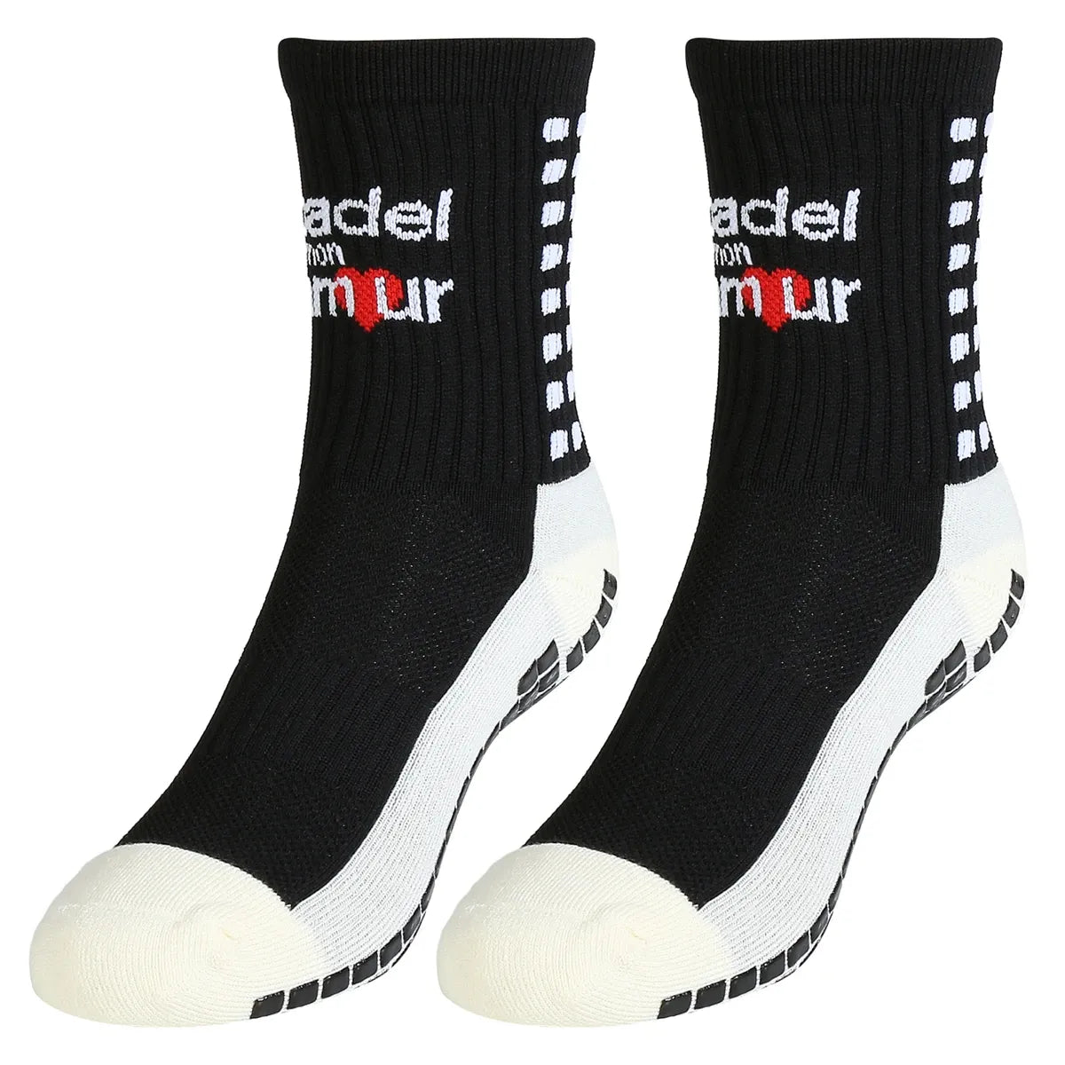 2 Paar Anti-Rutsch-Socken Padel Mon Amour Einheitsgröße (Mid)