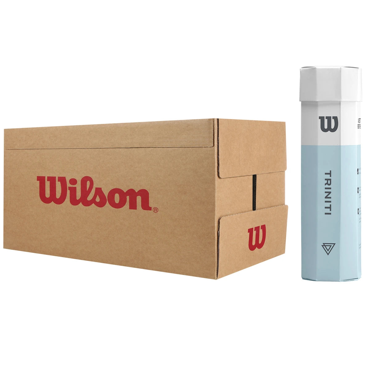 Karton mit 18 Röhren à 4 Wilson Triniti Bällen