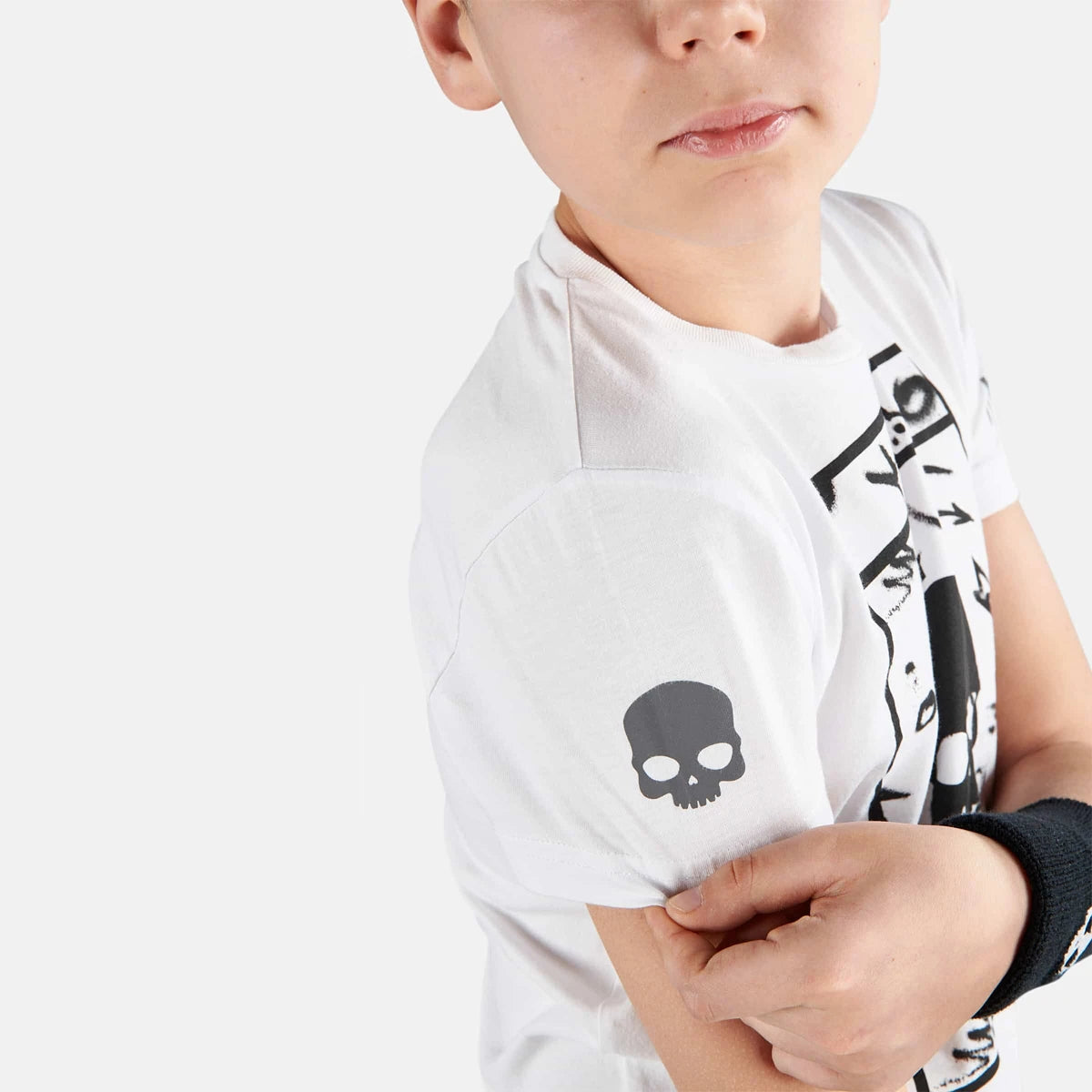T-Shirt Hydrogen Junior Jungen Tennisplatz