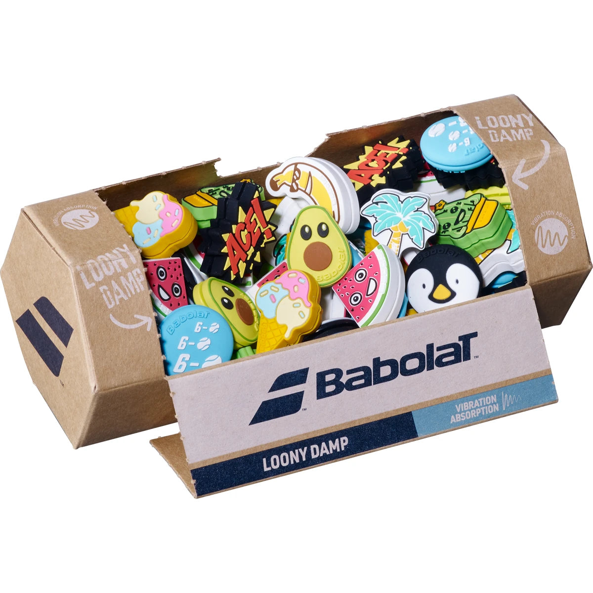 Dose mit 75 Babolat Loony Dämpfern