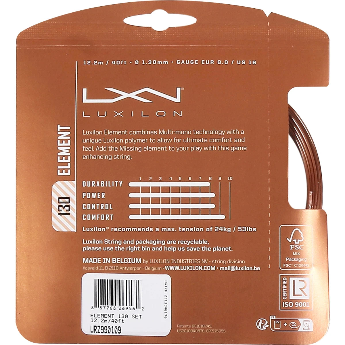 Saitenset Luxilon Element (12 Meter)