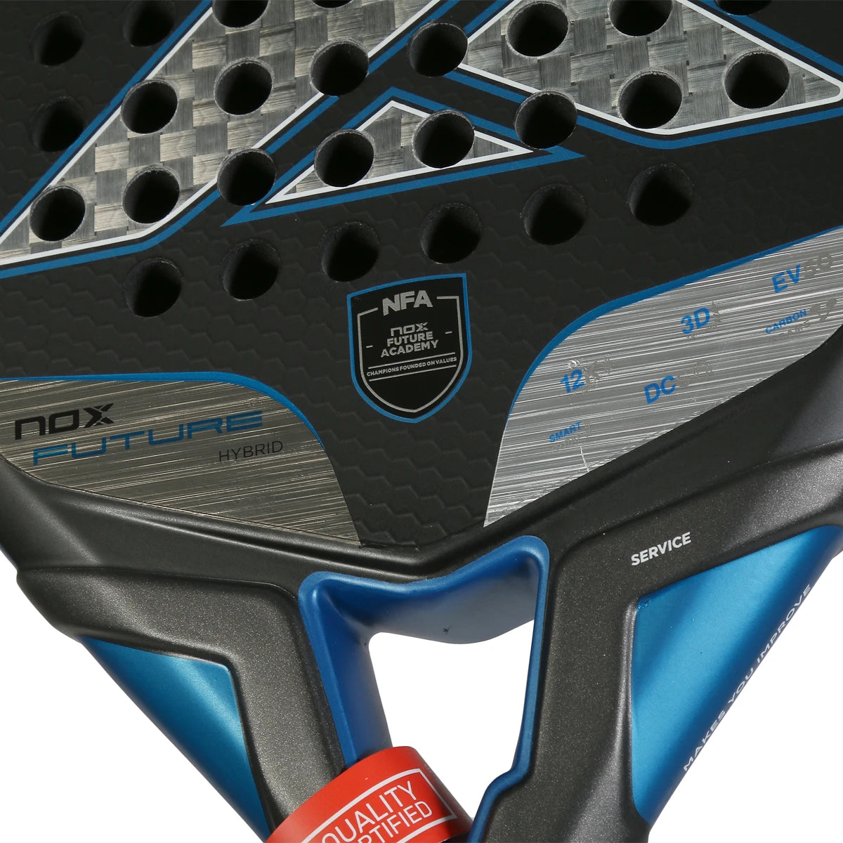 Padelschläger Nox Future Hybrid 12K Alum