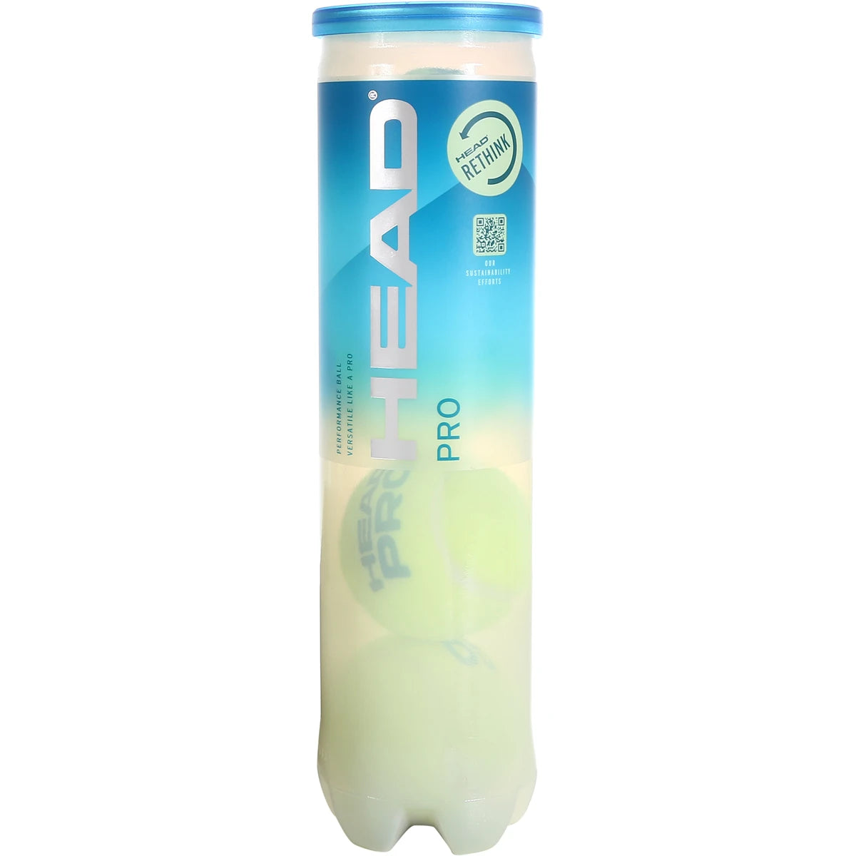 Tube mit 4 Head Pro Tennisbällen