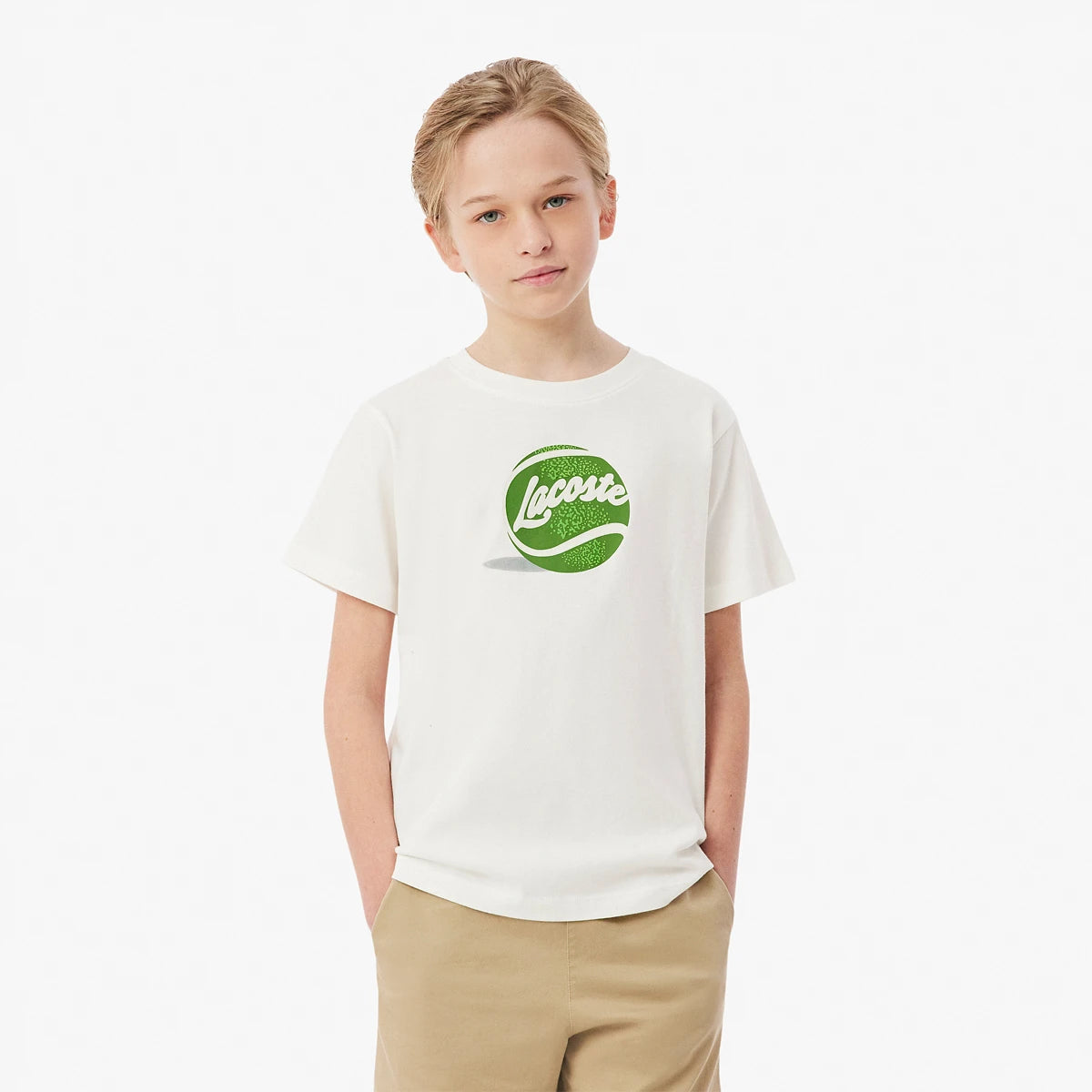 T-Shirt Lacoste Junior Tennisbälle