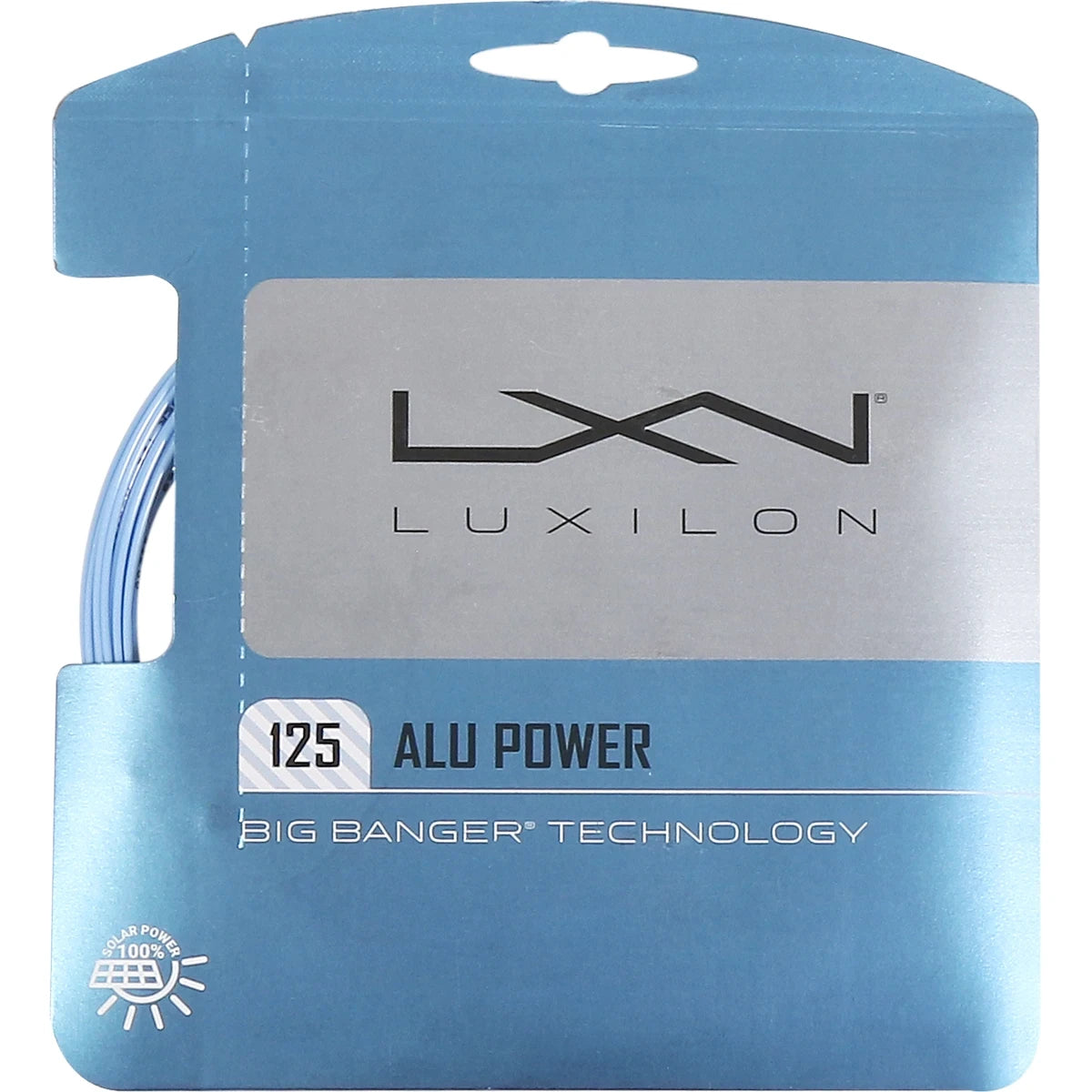 Saitenset Luxilon Big Banger Alu Power Ice Blue (12 Meter)