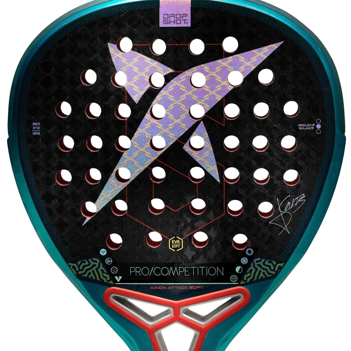 Padelschläger Test Drop Shot Axion Attack Soft
