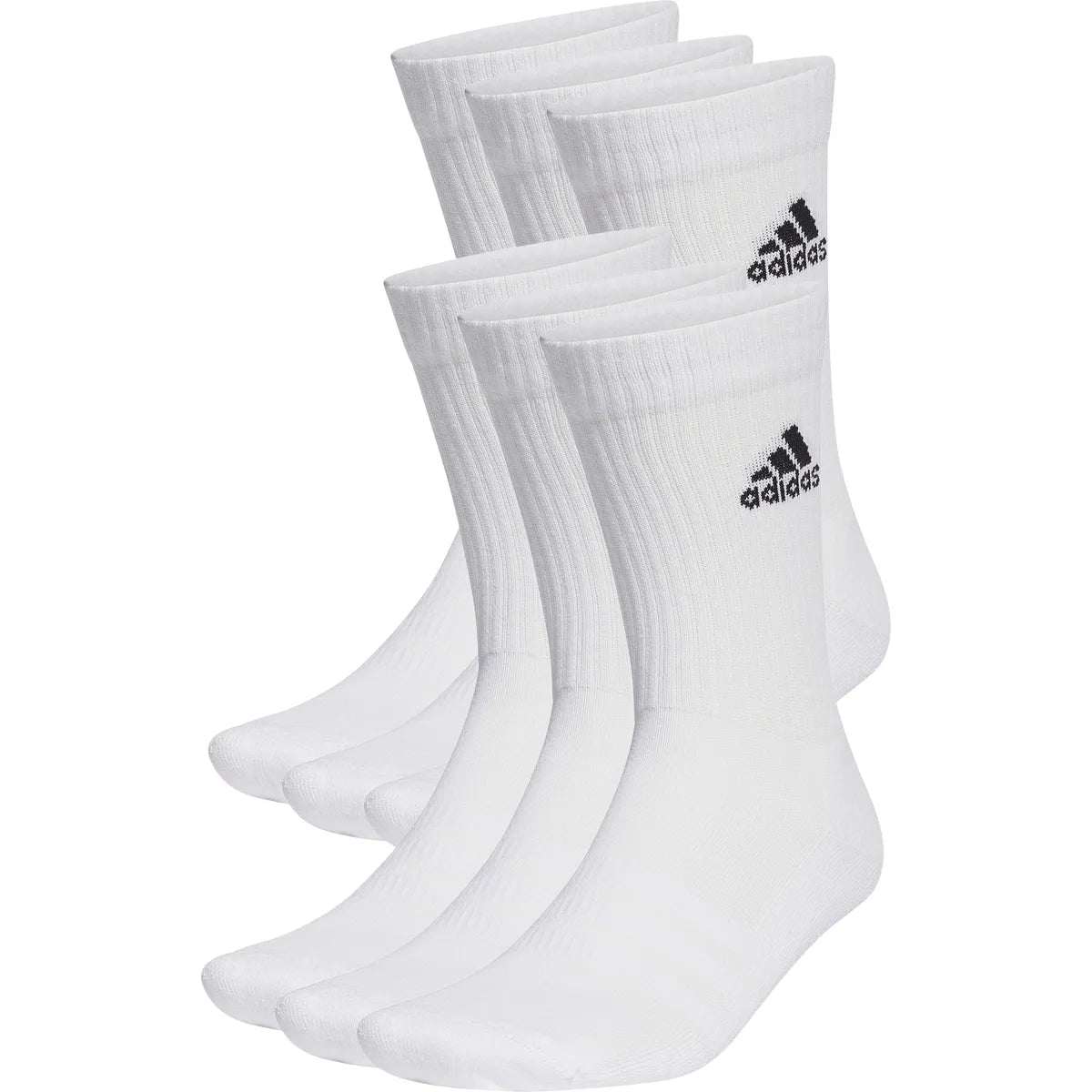 6 Paar adidas Crew Logo Socken (Mid)
