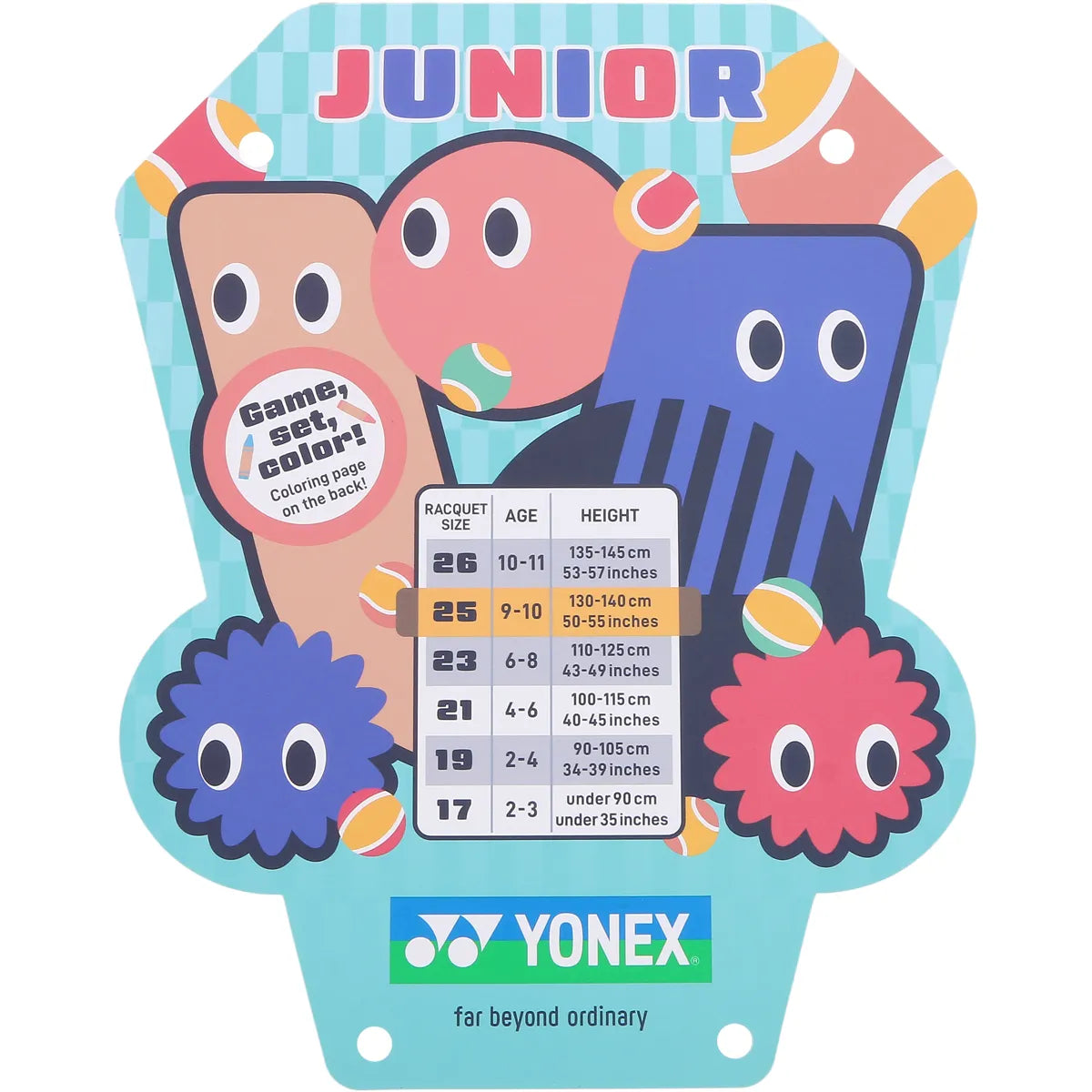 Yonex Junior 25 Coral Orange Schläger