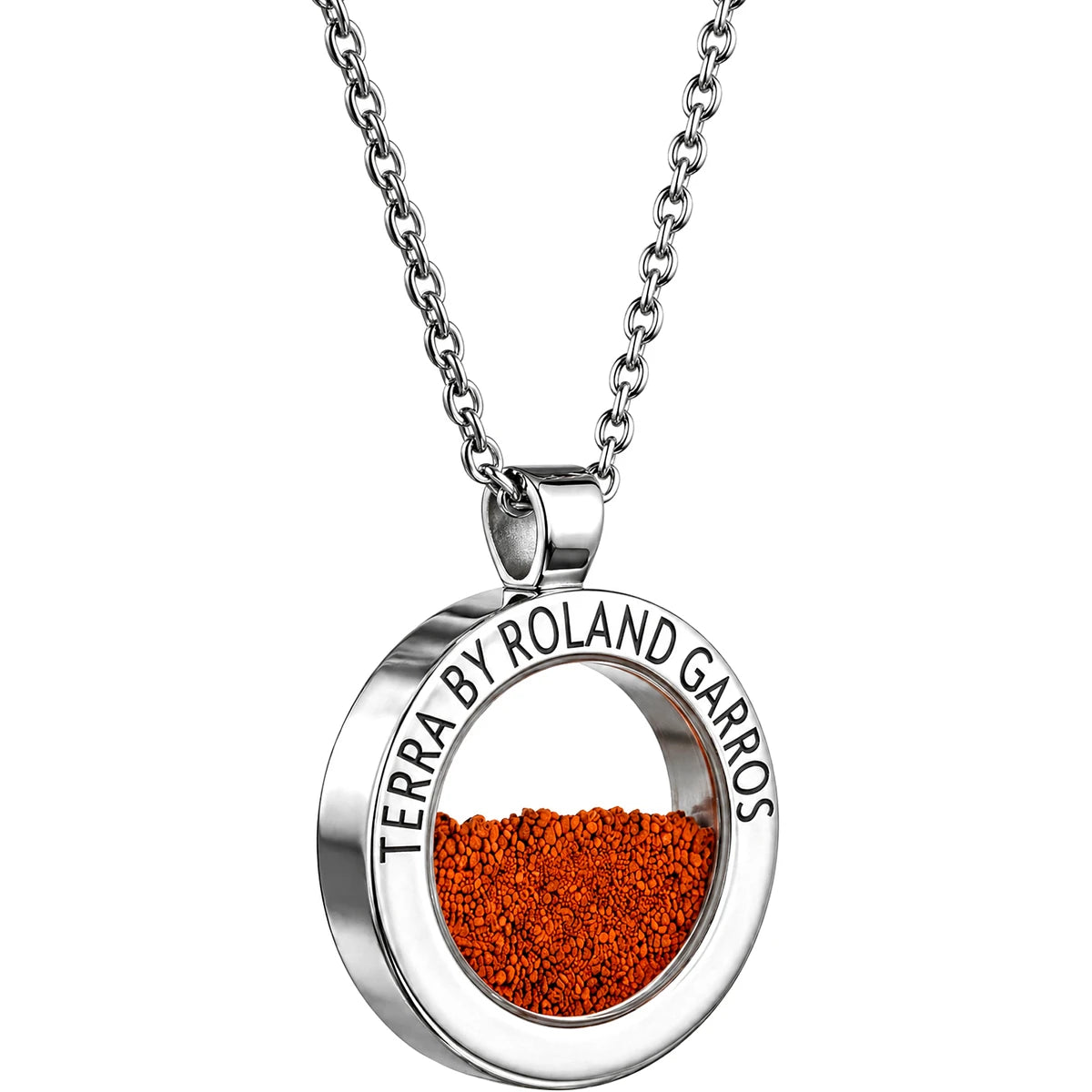 COLLIER ET MEDAILLE TERRA ACCESS ACIER BRILLANT SANS PIERRE GRAND MODELE