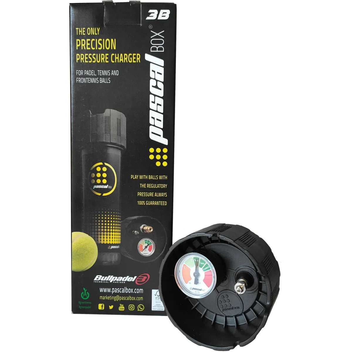 Zubehör für die Druckbeaufschlagung Bullpadel Pascal Box 3B