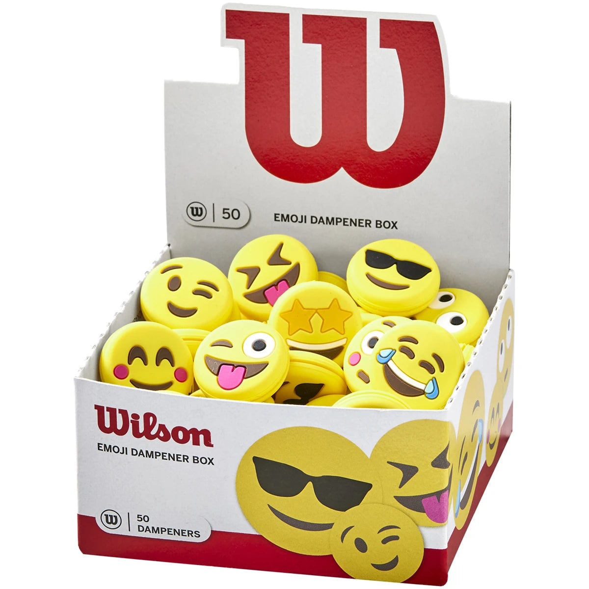 Pack mit 50 Wilson Emoji Dämpfern