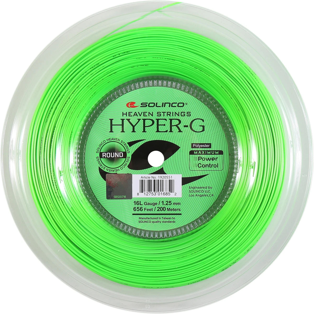 Saitenrolle Solinco Hyper-G Round (200 Meter)