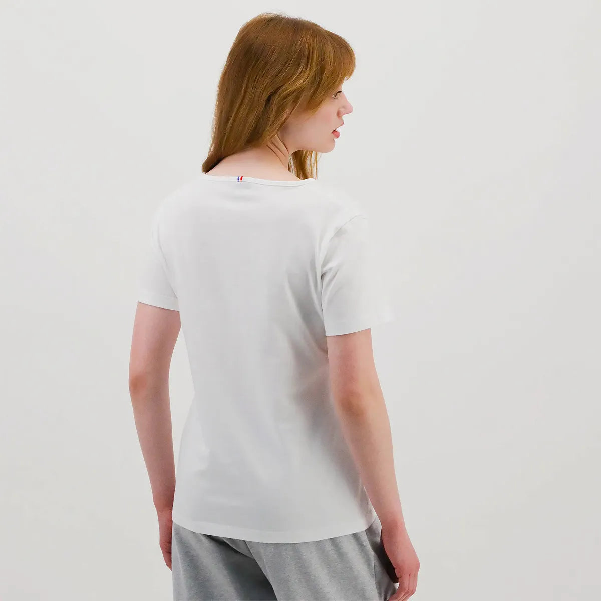 T-Shirt Le Coq Sportif Damen V-Ausschnitt