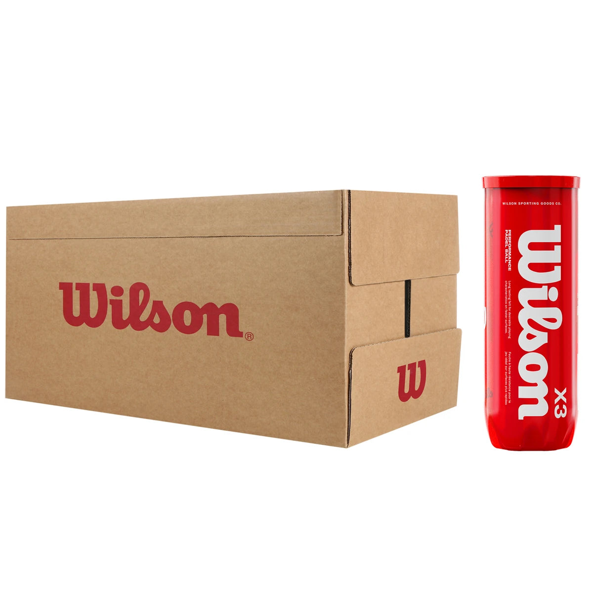 Carton de 24 Tubes de 3 Balles de Padel Wilson