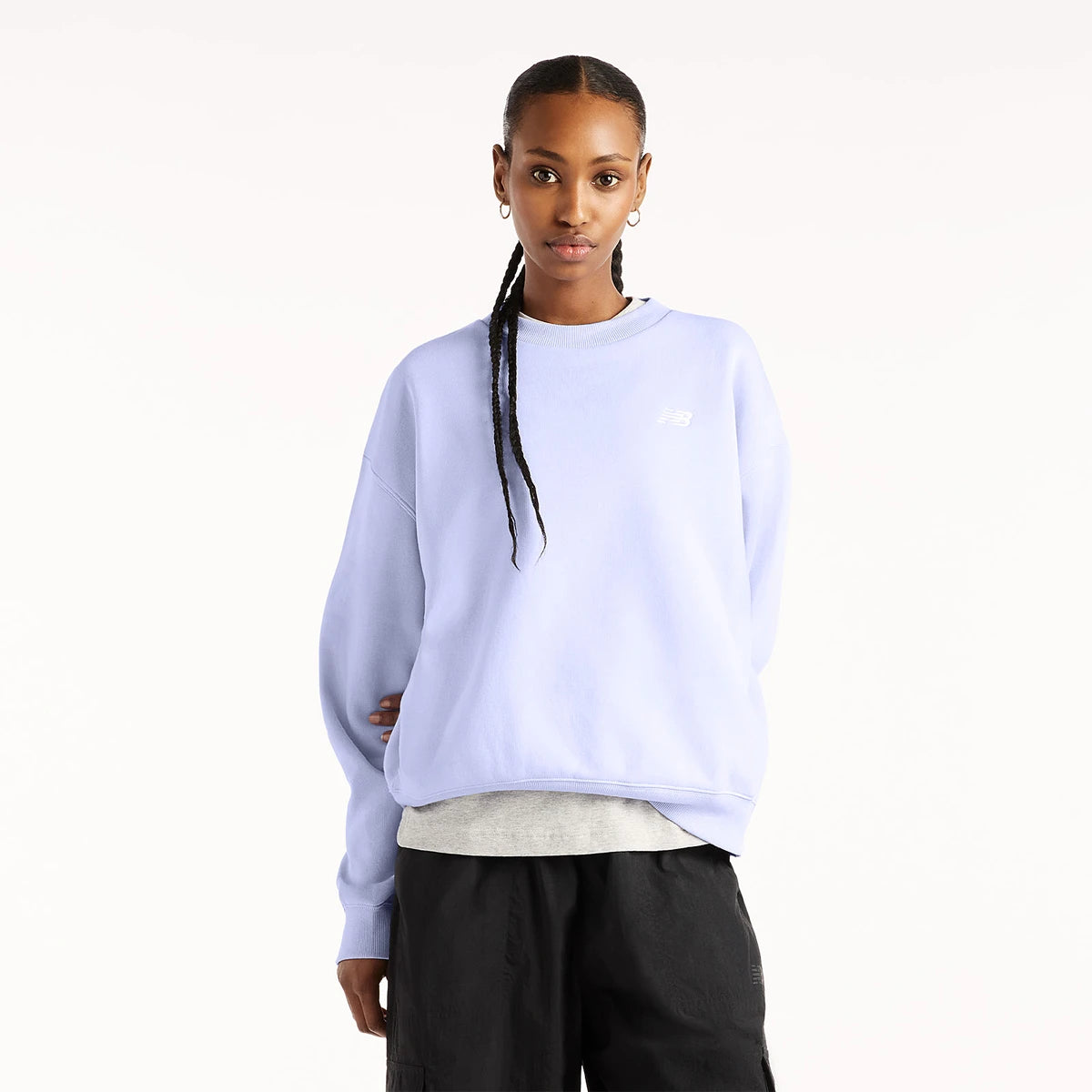 New Balance Sweatshirt Damen Fleece Crew