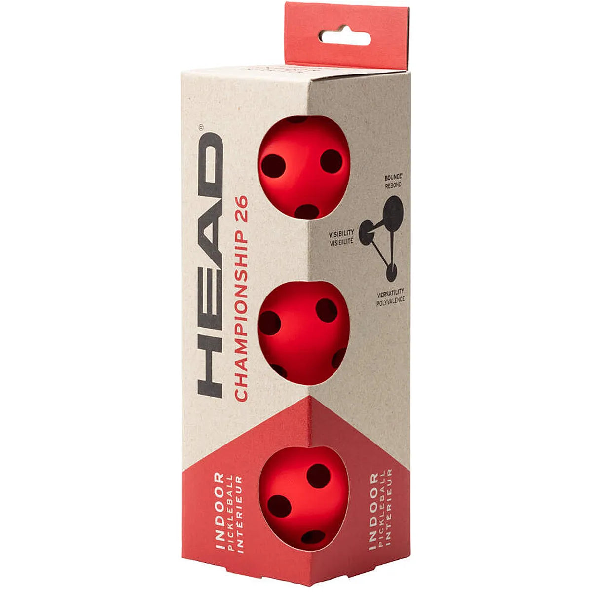 Pack mit 3 Pickleball-Bällen Head Championship 26
