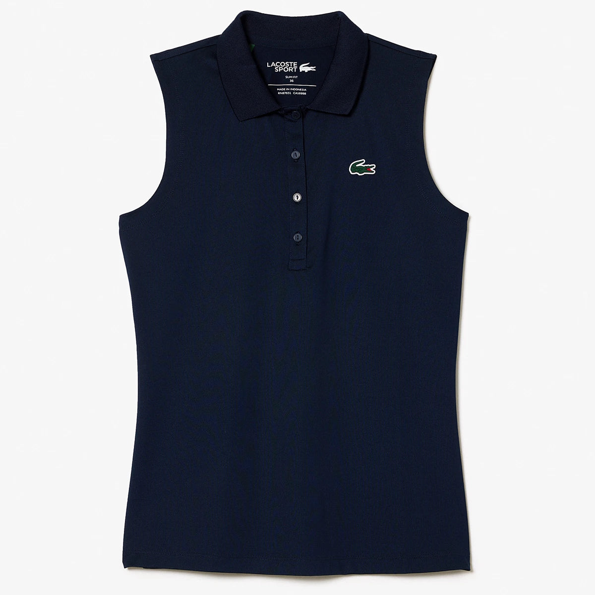 Lacoste Damen Core Performance Poloshirt ärmellos