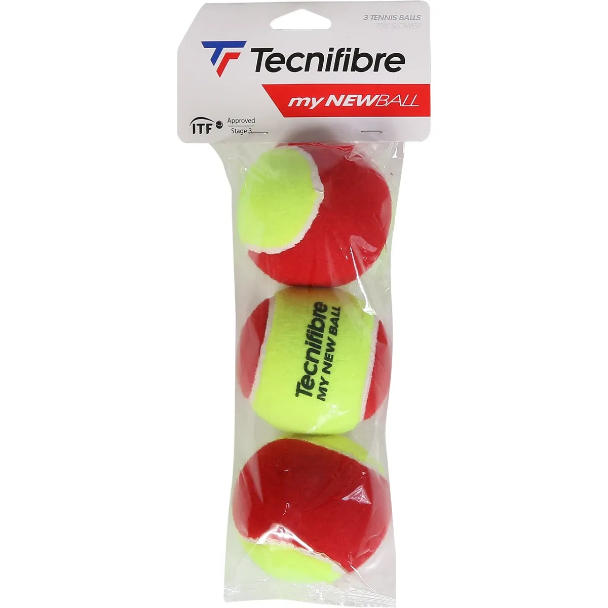 Beutel mit 3 Tecnifibre My New Ball Padel-Bällen