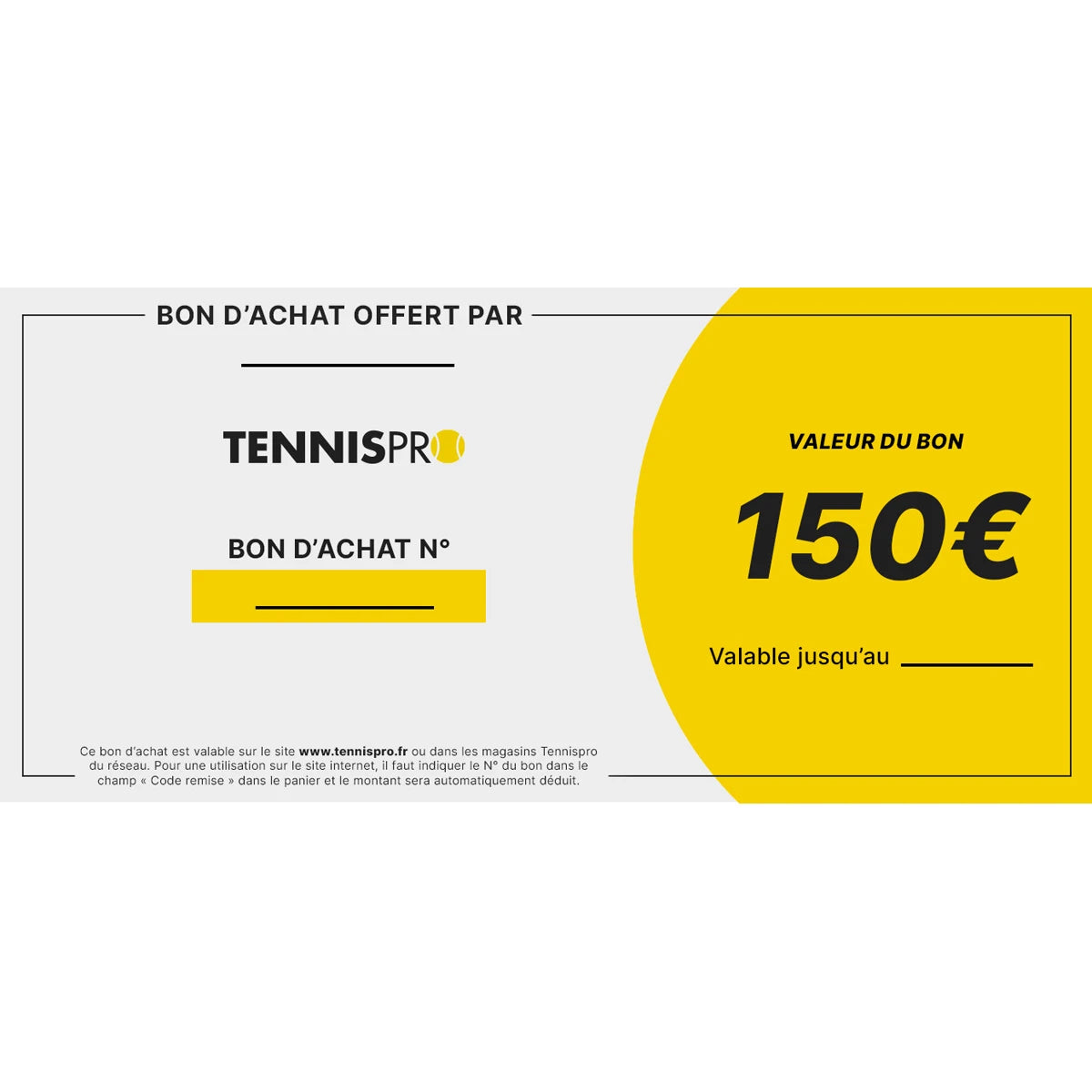 Tennispro Geschenkgutschein 150€