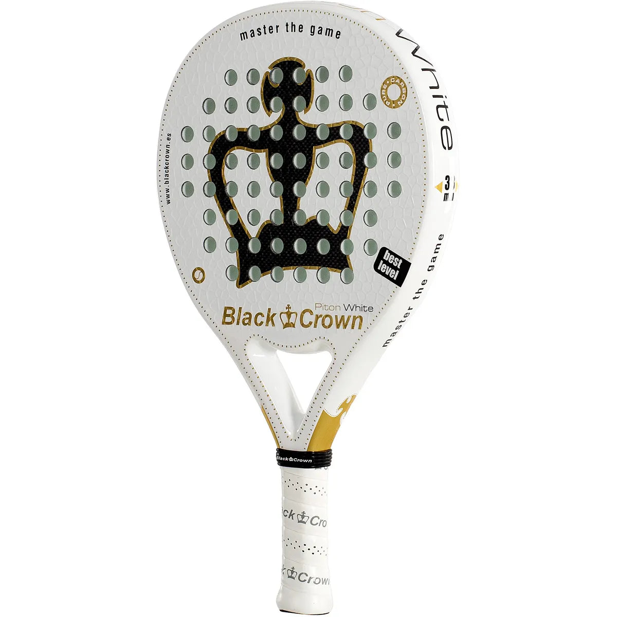 Padelschläger Black Crown Piton White