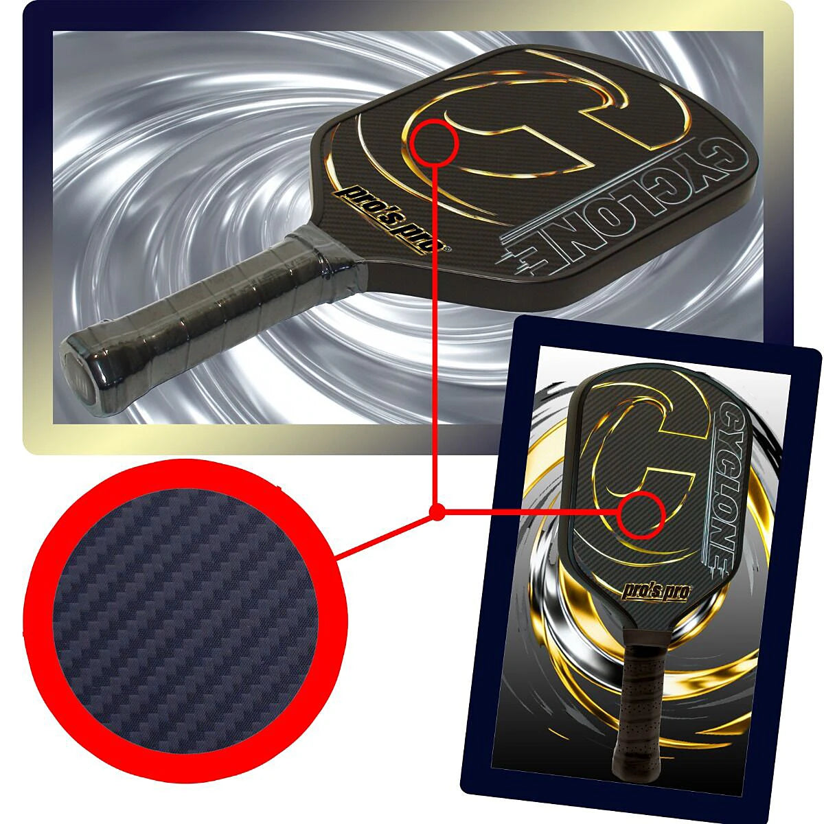 Pickleball-Schläger Pro'S Pro Cyclone