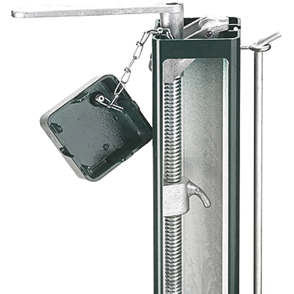 Paar Aluminium-Pfosten Quadratrohr 80 mm mit Hülsen