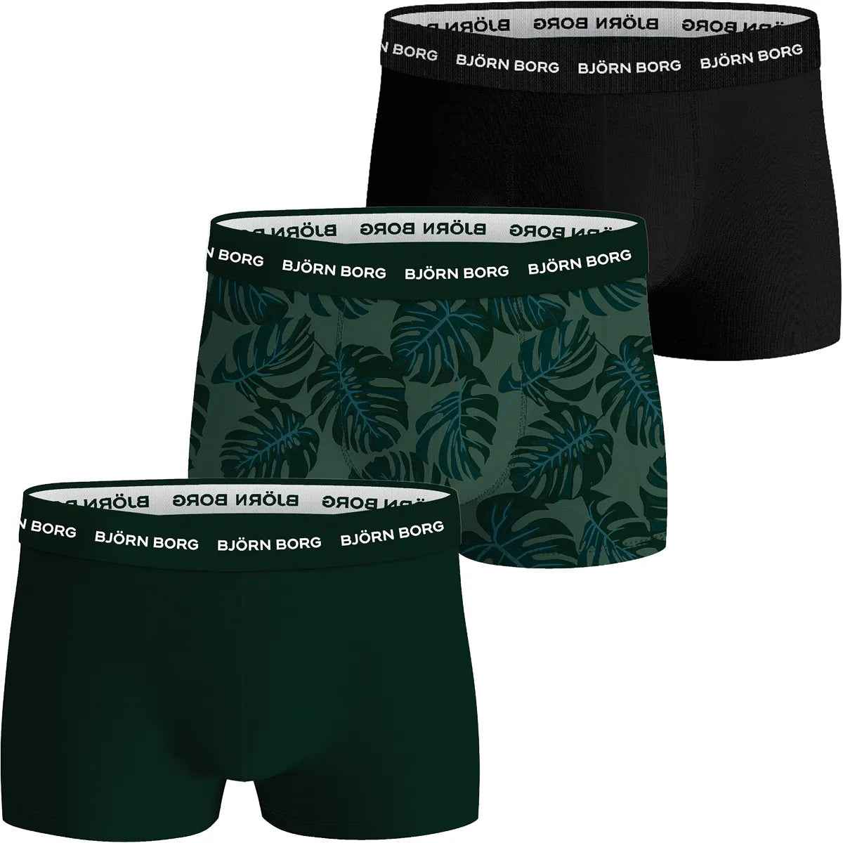 Pack de 3 Boxers Bjorn Borg Sports Coton Stretch Trunk