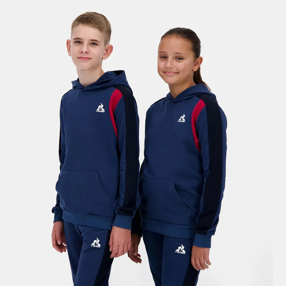 Sweatshirt Le Coq Sportif Junior Tricolore mit Kapuze