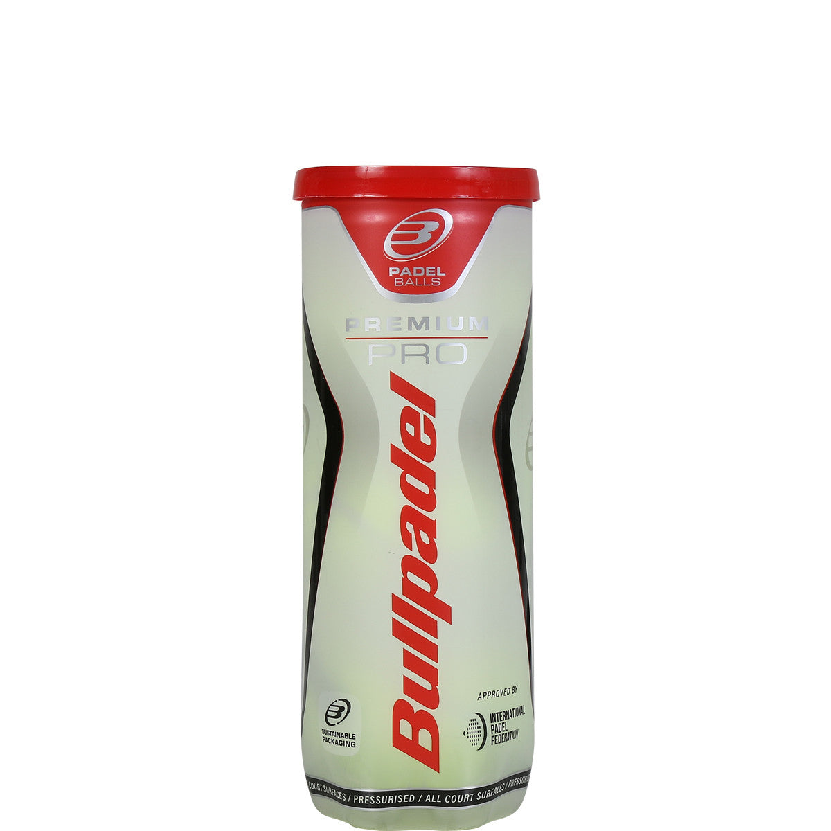 Tube mit 3 Bullpadel Premium Pro Bällen