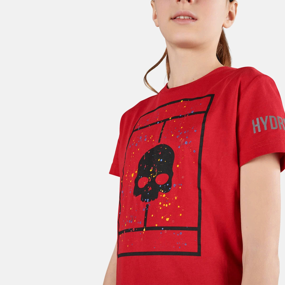 T-Shirt Hydrogen Junior Jungen Tennisplatz