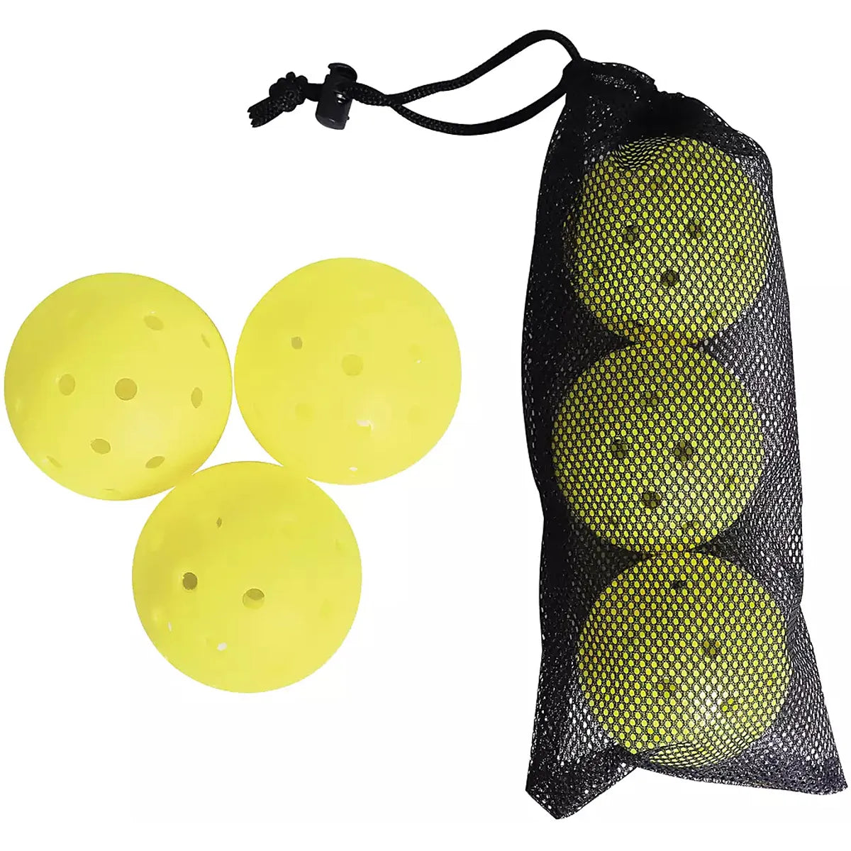 Set mit 3 Pickleball-Bällen für den Außenbereich