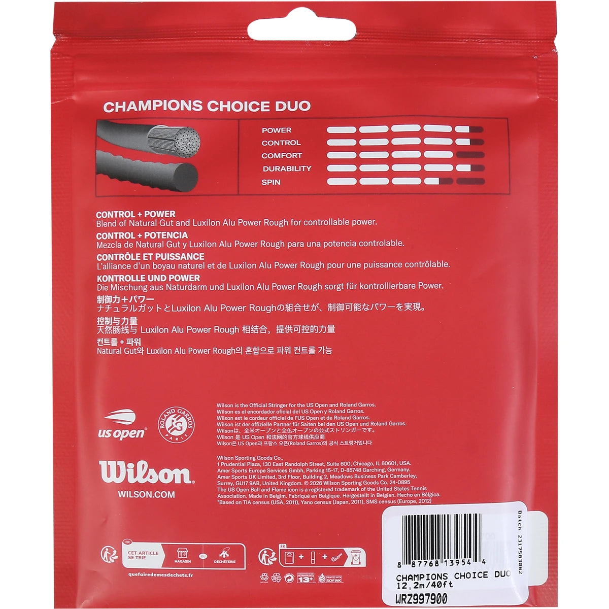 Saitenset Wilson Champion'S Choice Duo