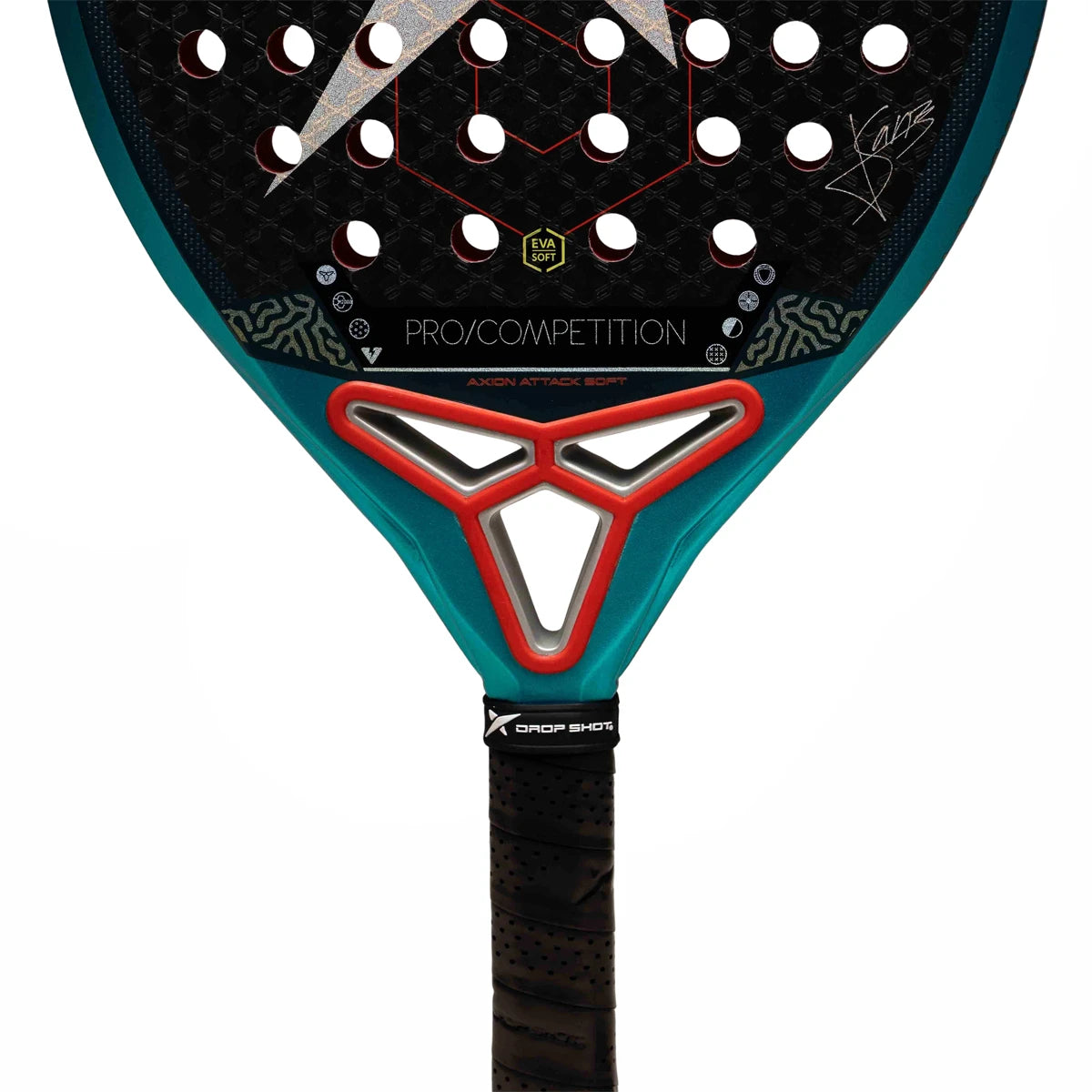 Padelschläger Test Drop Shot Axion Attack Soft